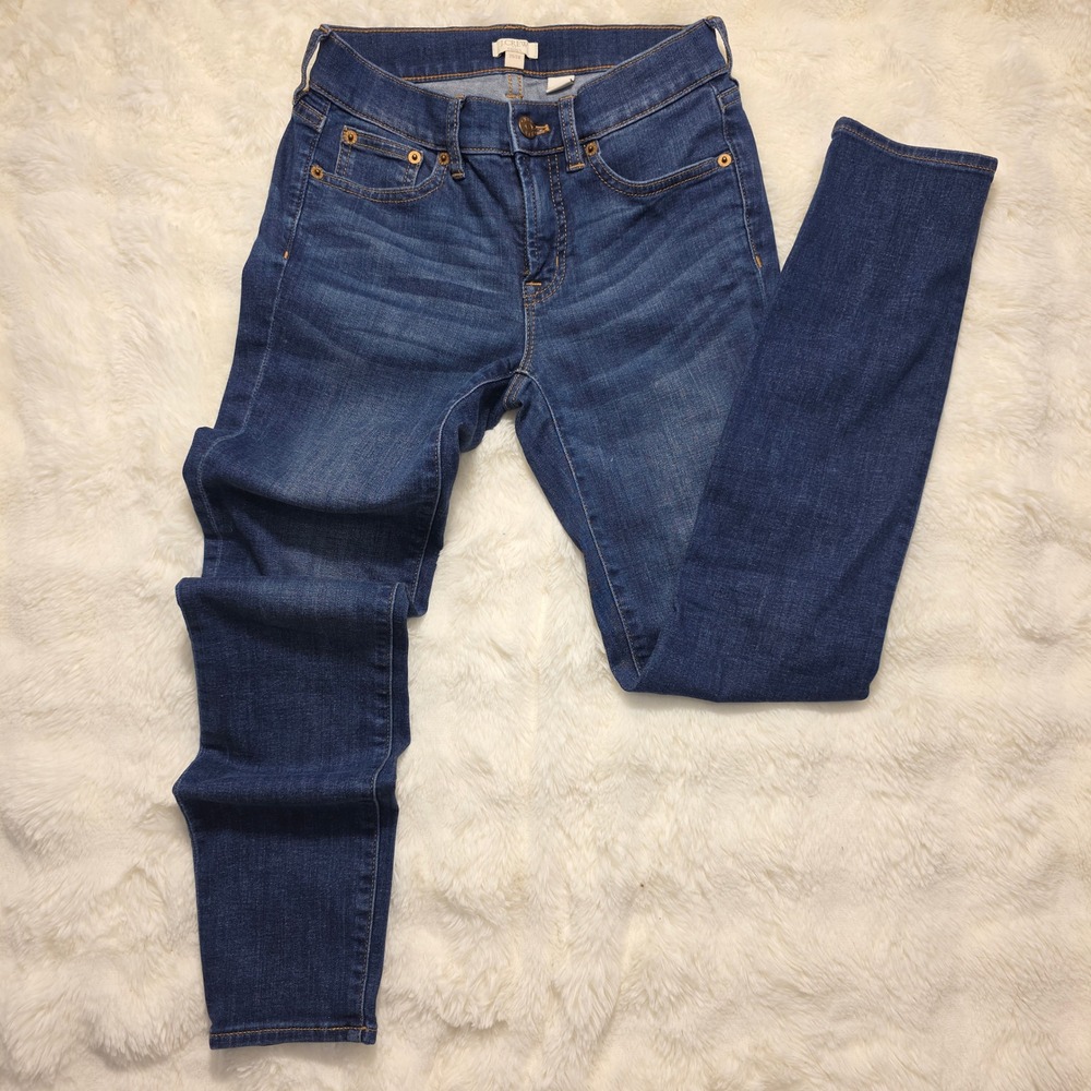 J.Crew Toothpick Skinny Jeans Womens 25/28 Blue Excellent Stretch G7337